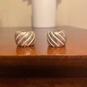 Tiffany & Co Stripe clip on earrings